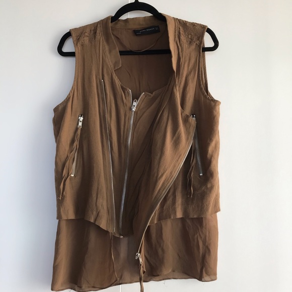 ZARA | TWO-LAYER VEST - Picture 2 of 6